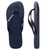 Havaianas Rubber Logo Thongs in Navy Blue White