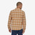 Patagonia Cotton In Conversion LW Fjord Flannel Shirt Mens in Libbey Dark Camel
