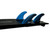 Futures R6 Honeycomb Thruster Fin Set Medium in Blue