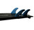 Futures R8 Honeycomb Thruster Fin Set Large in Blue