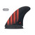 Futures P8 Alpha Thruster Fin Set Large in Carbon Red