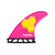 Futures AM3 Honeycomb Thruster Fin Set Small in Pink Yellow
