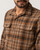 Rhythm Check Long Sleeve Shirt Mens in Tobacco