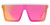 Carve Muse Sunglasses in Gloss White Hot Pink Orange Iridium