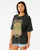 Rip Curl Cosmic Wanderer Heritage Tee Womens in Washed Black