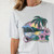 Town & Country Aloha Holiday Tee Womens in Washed Blue