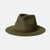 Brixton Wesley Fedora Hat in Moss