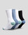 Santa Cruz Pop Dot 4 Pack Socks Womens 6-10US in Black White Blue