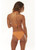 Sisstrevolution Solid Tidal Triangle Bikini Top Womens in Clementine