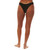 Sisstrevolution Solid Rowend High Hip Bikini Pant Womens in Solid Black