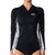 LS Rashvest Rip Curl That Stripe Zip Thru Ladies Black