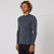 Ocean And Earth Rib Guard Padded Long Sleeve Top in Charcoal