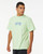 Rip Curl Archive Solid Rock Tee Mens in Light Green