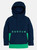 Burton Kids Frostner 2L Anorak Jacket 2024 in Dress Blue Galaxy Green