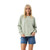 Afends Cutback Raglan Crew Jumper Womens in Eucalyptus