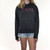 Trigger Sisters Shell Hoodie Womens in Pirate Black