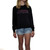 Trigger Sisters Shell Soft Long Sleeve Tee Womens in Black