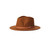 Brixton Messer Fedora Hat in Coffee