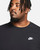 Nike Sportswear Club Long Sleeve Tee Mens in Black