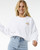Rip Curl Rolling Curl Drop Shoulder Crew Womens in Optical White