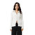 Afends Vision Knit Zip Through Cardigan Womens in White