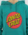 Santa Cruz Classic Dot Puff Front Hoodie Boys in Teal