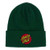 Santa Cruz Classic Dot Patch Beanie Mens in Dark Green