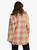 Roxy Over And Above Fleece Womens in Paradisco Plaid Cafe Creme