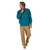 Town & Country Thruster Quarter Zip Fleece Mens in Teal