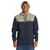 Quiksilver Keller Block Zip Fleece Mens in Dark Navy Heather