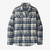 Patagonia Organic Cotton MW Fjord Flannel Shirt Womens in Ice Caps Dyno White