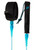 Creatures of Leisure Pro 6ft Leash in Cyan Speckle Black