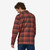Patagonia Organic Cotton MW Fjord Flannel Shirt Mens in Ice Caps Burl Red
