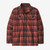 Patagonia Organic Cotton MW Fjord Flannel Shirt Mens in Ice Caps Burl Red