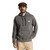 Brixton Vintage Reserve Cross Loop French Terry Hoodie Mens in Charcoal Sol Wash