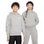 Nike Sportswear Club Fleece Hoodie Kids in Dark Grey Heather White