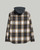 Salty Crew Check Flannel Hooded Shirt Mens in Navy