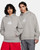 Nike SB Essential Fleece Pullover Hoodie Mens in Dark Grey Heather White