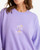 Billabong Palmy Brooklyn Crew Womens in Purple Punch