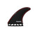 Futures Jordy Smith Signature Large Thruster Fin Set in Black White