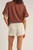 Rhythm Astrid Elasticated Short Womens in Oat