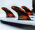 Futures Jack Robinson Techflex Large Thruster Fin Set in Orange