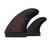 Futures Alpha Reserve 3/2 Twin+1 Fin Set in Carbon Red
