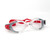 Speedo Futura Biofuse Flexiseal Goggles in Red Clear