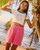 Roxy Milky Shell Short Girls in Pink Cosmos