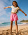 Roxy Milky Shell Short Girls in Pink Cosmos