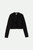 Brixton Cropped Pointelle Tie Cardigan Womens in Black