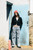 Brixton Cropped Pointelle Tie Cardigan Womens in Black