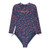 Roxy Cute Ditsy Long Sleeve Onesie Swim Girls in Oceana She S Cute Daisy