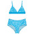 Roxy Flaura Bico Tri Swim Set Girls in Malibu Blue Flaura